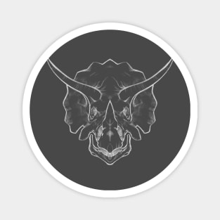 Triceratops Sketch (Dark) Magnet